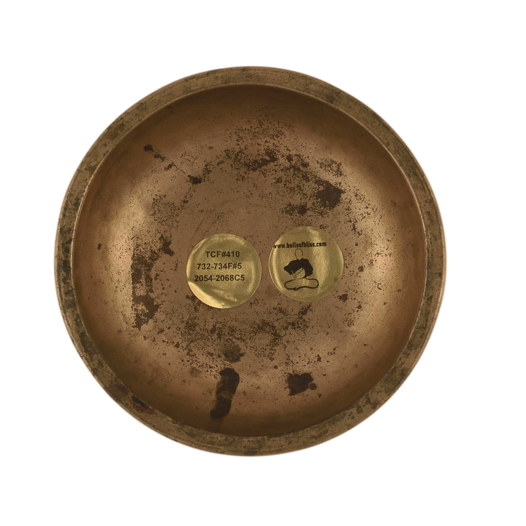 Antique singing bowl Thadobati Cup TcF#410