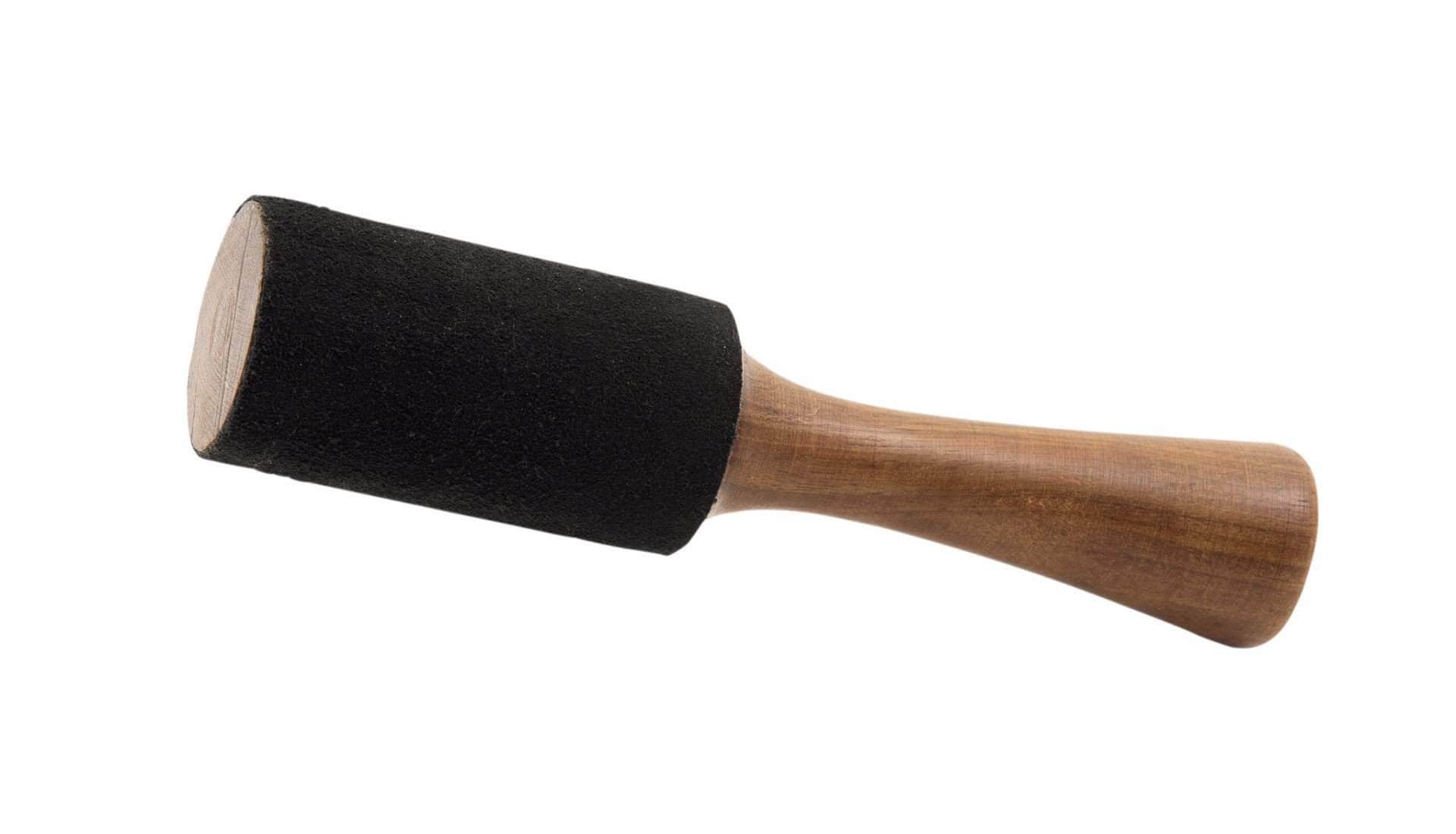 Mallet Friction Rod for Singing Bowls With Leather Cover Leather Mallet 3  Cm in Diameter 