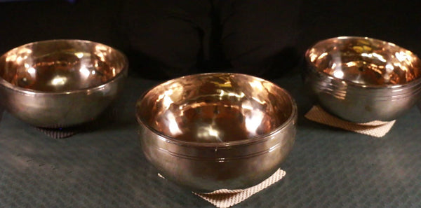 Triad #10 Set of contemporary singing bowls